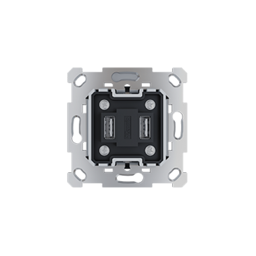 ZS55 - Двойная USB розетка 5 В / 3,5 А (55 x 55 мм) арт. 8300007 (снято с производства)