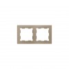 Рамка для розеток два пост шампань арт. 980000204
