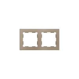 Рамка для розеток два пост шампань арт. 980000204