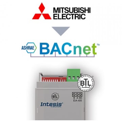 Intesis IN485MIT001I000 Шлюз BACnet для кондиционеров Mitsubishi Electric Domestic, Mr.Slim и City Multi с интерфейсом BACnet MS/TP — 1 шт. Intesis