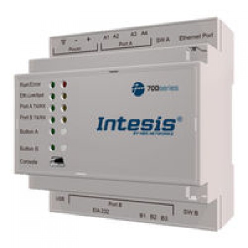 Intesis IN701KNX2500000 Шлюз BACnet для кондиционеров Транслятор протоколов Intesis с поддержкой KNX, Serial и IP — 250 точек Intesis арт. IN701KNX2500000