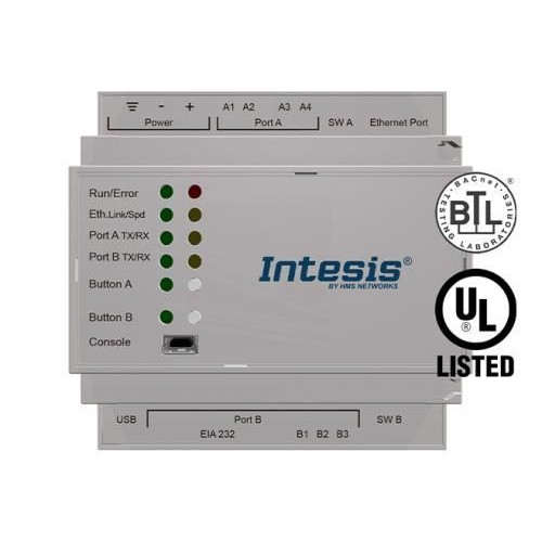 Intesis INBACDAL0640200 DALI к шлюзу сервера BACnet IP и MS/ TP Intesis