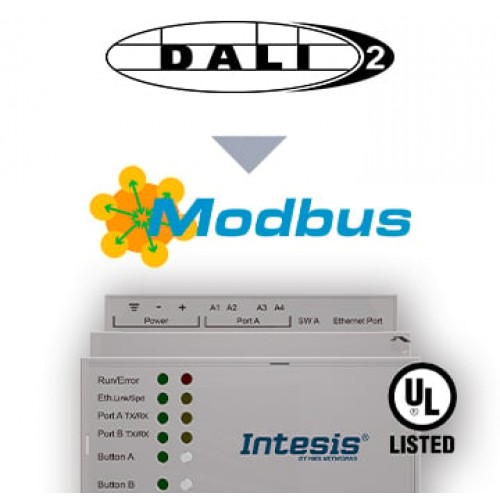 Intesis INMBSDAL0640200 DALI к Шлюзу сервера Modbus TCP и RTU Intesis арт. INMBSDAL0640200