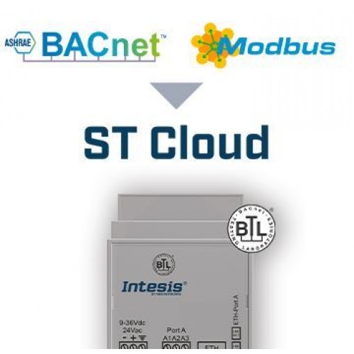 Intesis INSTCMBG0040000 BACnet MS / TP или IP или Modbus RTU и TCP-шлюз управления облаком ST