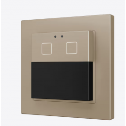 Zennio ZPDW2V2A Presentia W2 v2. Датчик движения KNX для настенного монтажа — 2 кнопки —шампань арт. ZPDW2V2C