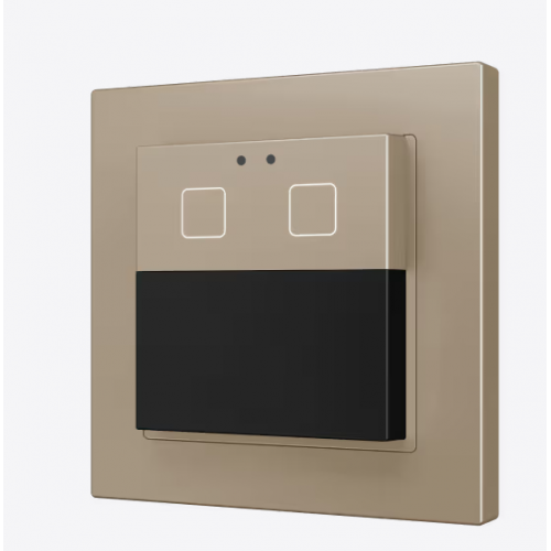 Zennio ZPDW2V2A Presentia W2 v2. Датчик движения KNX для настенного монтажа — 2 кнопки —шампань арт. ZPDW2V2C
