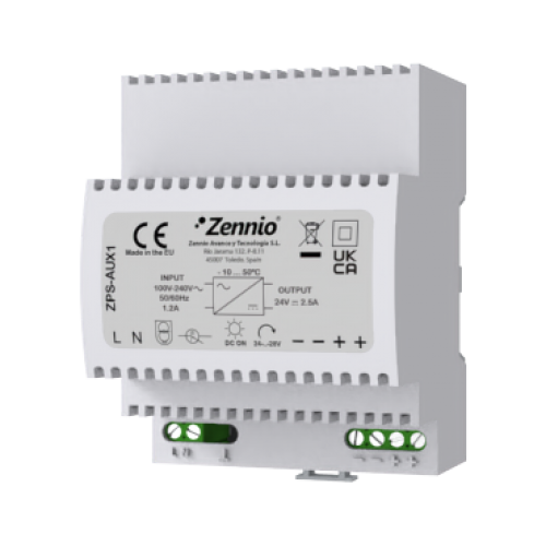 Power Supply 24 VDC (2.5 A) Блок питания 24  28В постоянного тока 60 Вт (выход) / 110-230В переменного тока (вход), арт. ZPSAUX1