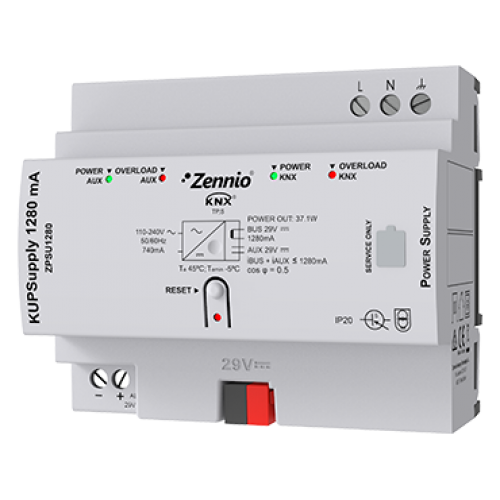 Zennio ZPSU1280 Источник питания KUPSupply 1280 mA арт. ZPSU1280