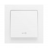 ZS55 – Выключатель с 1 кнопкой для 1 двоичного входа размером 55×55 мм матовый белый, иконка ключа арт. ZS551PB1KMW