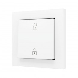 ZS55 – Выключатель с 1 кнопкой для 2 двоичных входов размером 55×55 мм белый арт. ZS551PB2MWC