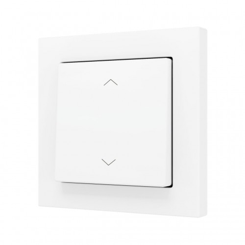 ZS55 – Выключатель с 1 кнопкой для 2 двоичных входов размером 55×55 мм белый арт. ZS551PB2SMW