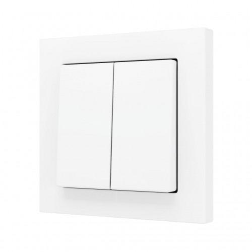 ZS55 – Выключатель с 2 кнопками для 4 двоичных входов размером 55×55 мм белый арт. ZS552PB4MW