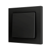 KNX Soft push button 55×55 - Накладка на кнопку  KNX 55×55 мм, 1 наклонная крышка, область нажатия снизу, простой дизайн, цвет. антрацит - арт. ZS55CSOFT11A