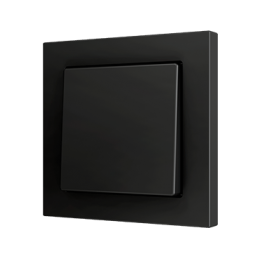 KNX Soft push button 55×55 - Накладка на кнопку  KNX 55×55 мм, 1 наклонная крышка, область нажатия снизу, простой дизайн, цвет. антрацит - арт. ZS55CSOFT11A