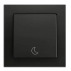   ZENNIO ZS55CSOFT11AC ZS55 Накладка на кнопку KNX   ZS55, 1 наклонная крышка, область нажатия снизу, возможность гравировки под заказ, цвет. антрацит. арт. ZS55CSOFT11AC