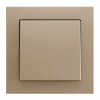 KNX Soft push button 55×55 - Накладка на кнопку  KNX 55×55 мм, 1 наклонная крышка, область нажатия снизу - цвет шампань. арт. ZS55CSOFT11C