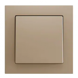 KNX Soft push button 55×55 - Накладка на кнопку  KNX 55×55 мм, 1 наклонная крышка, область нажатия снизу - цвет шампань. арт. ZS55CSOFT11C