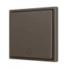 Zennio ZS701PB1DA ZS70, накладка Простая  кнопка для 1 двоичного входа 70x70 мм – возможность гравировки Значок дверного звонка – мокко арт. ZS701PB1DM