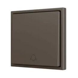 Zennio ZS701PB1DA ZS70, накладка Простая  кнопка для 1 двоичного входа 70x70 мм – возможность гравировки Значок дверного звонка – мокко арт. ZS701PB1DM