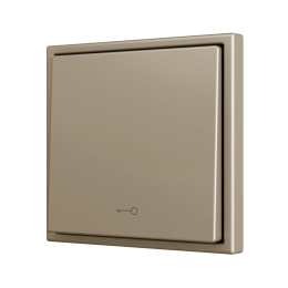 Zennio ZS701PB1KC ZS70, Простая кнопка для 1 бинарного входа 70x70 мм – Значок ключа, шампань, арт. ZS701PB1KC