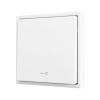 Zennio ZS701PB1KMW ZS70, Простая кнопка для 1 бинарного входа 70x70 мм – Значок ключа, Матовый белый арт. ZS701PB1KMW