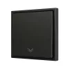 Zennio ZS701PB1LA ZS70, Простая кнопка для 1 бинарного входа 70x70 мм – Значок подсветки, Антрацит, арт. ZS701PB1LA