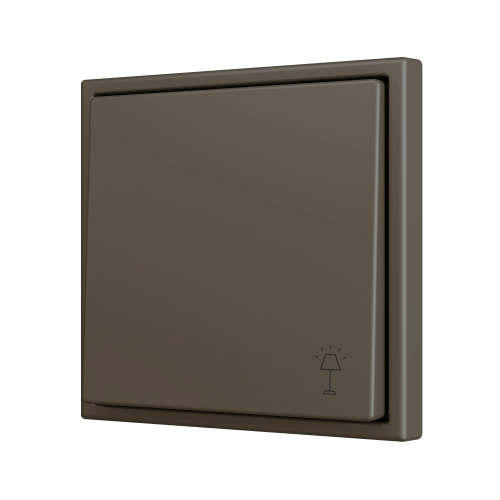 Zennio ZS701PB1MC ZS70, Простая  кнопка для 1 бинарного входа 70x70 мм – Мокко – На заказ значок. арт. ZS701PB1MC