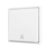 Zennio ZS701PB1MWC ZS70, Простая  кнопка для 1 бинарного входа 70x70 мм – Матовый белый – На заказ значок, арт. ZS701PB1MWC