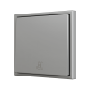 Zennio ZS701PB1SC ZS70, Простая кнопка для 1 бинарного входа 70x70 мм – Серебристый – На заказ, Минимум 100 единиц на дизайн арт. ZS701PB1SC