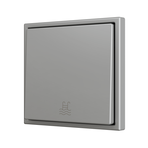 Zennio ZS701PB1SC ZS70, Простая кнопка для 1 бинарного входа 70x70 мм – Серебристый – На заказ, Минимум 100 единиц на дизайн арт. ZS701PB1SC