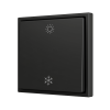 Zennio ZS701PB2AC ZS70, Простая кнопка для 2 бинарных входов 70x70 мм – Антрацит – На заказ значок арт. ZS701PB2AC