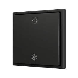 Zennio ZS701PB2AC ZS70, Простая кнопка для 2 бинарных входов 70x70 мм – Антрацит – На заказ значок арт. ZS701PB2AC