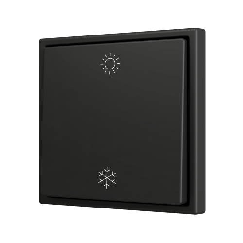 Zennio ZS701PB2AC ZS70, Простая кнопка для 2 бинарных входов 70x70 мм – Антрацит – На заказ значок арт. ZS701PB2AC