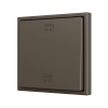 Zennio ZS701PB2MC ZS70, Простая  кнопка для 2 бинарных входов 70x70 мм – Мокко – На заказ арт. ZS701PB2MC