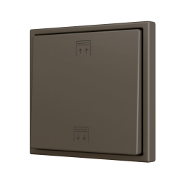 Zennio ZS701PB2MC ZS70, Простая  кнопка для 2 бинарных входов 70x70 мм – Мокко – На заказ арт. ZS701PB2MC