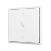 Zennio ZS701PB2MWC ZS70, Простая кнопка для 2 бинарных входов 70x70 мм – Матовый белый – На заказ арт. ZS701PB2MWC
