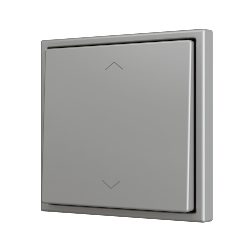 Zennio ZS701PB2SHS ZS70, Простая кнопка для 2 бинарных входов 70x70 мм – Значок затвора, Серебристый арт. ZS701PB2SHS