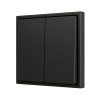 Zennio ZS702PB2A ZS70, Двойная кнопка для 2 бинарных входов 70x70 мм – Антрацит арт. ZS702PB2A
