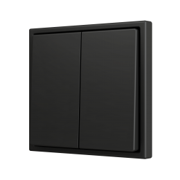 Zennio ZS702PB2A ZS70, Двойная кнопка для 2 бинарных входов 70x70 мм – Антрацит арт. ZS702PB2A