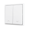 Zennio ZS702PB2S ZS70, Двойная кнопка для 2 бинарных входов 70x70 мм – Серебристый- арт. ZS702PB2S