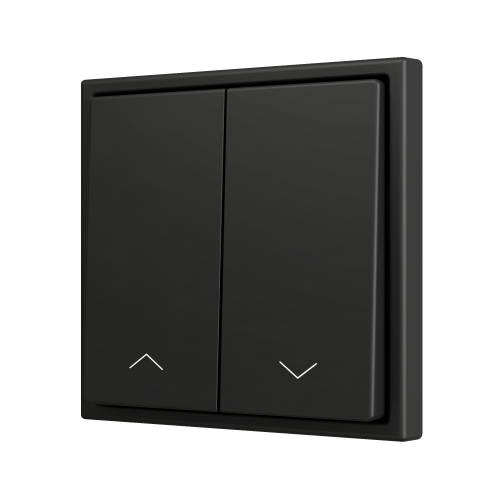 Zennio ZS702PB2SHA ZS70, Двойная  кнопка для 2 бинарных входов 70x70 мм – Значок затвора, Антрацит -арт. ZS702PB2SHA