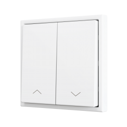 Zennio ZS702PB2SHMW ZS70, Двойная кнопка для 2 бинарных входов 70x70 мм – Значок затвора, Матовый белый - арт. ZS702PB2SHMW