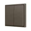 Zennio ZS702PB4M ZS70, Двойная кнопка для 4 бинарных входов 70x70 мм – Мокко - арт. ZS702PB4M
