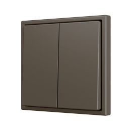 Zennio ZS702PB4M ZS70, Двойная кнопка для 4 бинарных входов 70x70 мм – Мокко - арт. ZS702PB4M