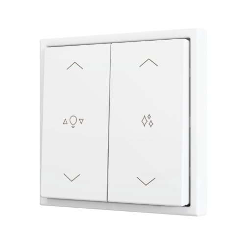 Zennio ZS702PB4MWC ZS70, Двойная кнопка для 4 двоичных входов 70x70 мм – Матовый белый – На заказ - ZS702PB4MWC