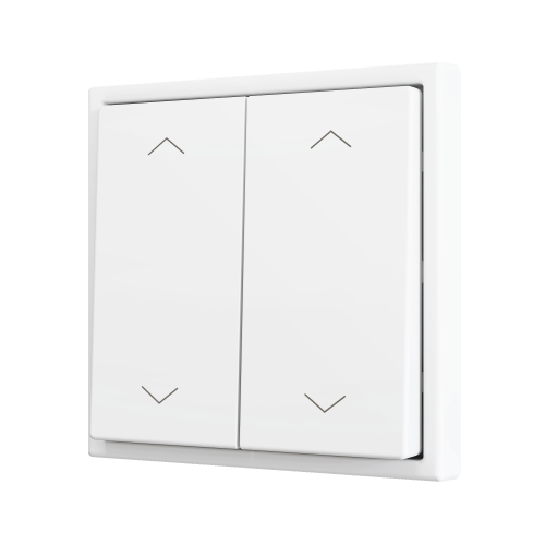 Zennio ZS702PB4S ZS70, Двойная кнопка для 4 бинарных входов 70x70 мм – Серебристый - арт. ZS702PB4S