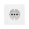 ZENNIO  ZS70CTSCSM Крышка розетки SCHUKO ZS70 - c винтами - мокко - арт. ZS70CTSCSM