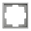 Рамки 70x70 мм для скрытого монтажа выключателей и розеток серий ZS70 и Z28. арт. ZS70FM1S  цвет серебристый
