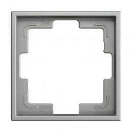 Рамки 70x70 мм для скрытого монтажа выключателей и розеток серий ZS70 и Z28. арт. ZS70FM1S  цвет серебристый