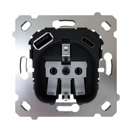 ZS55 – Schuko with USB C + A socket insert – арт. ZSISC2US